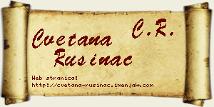 Cvetana Rusinac vizit kartica